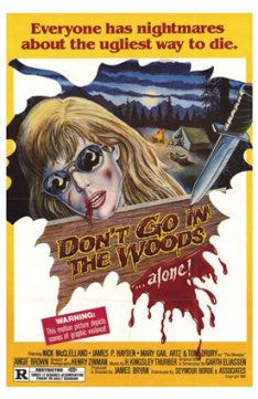 dontgointhewoodsposter